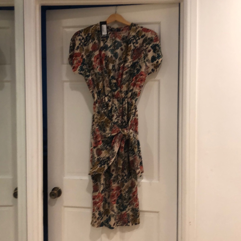 Nasty gal floral wrap dress size 4